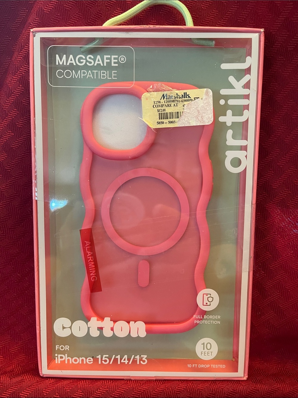 Cotton MagSafe-Compatible Pink iPhone Case for iPhone 15/14/13